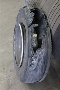 Truck tyre inflation neglect