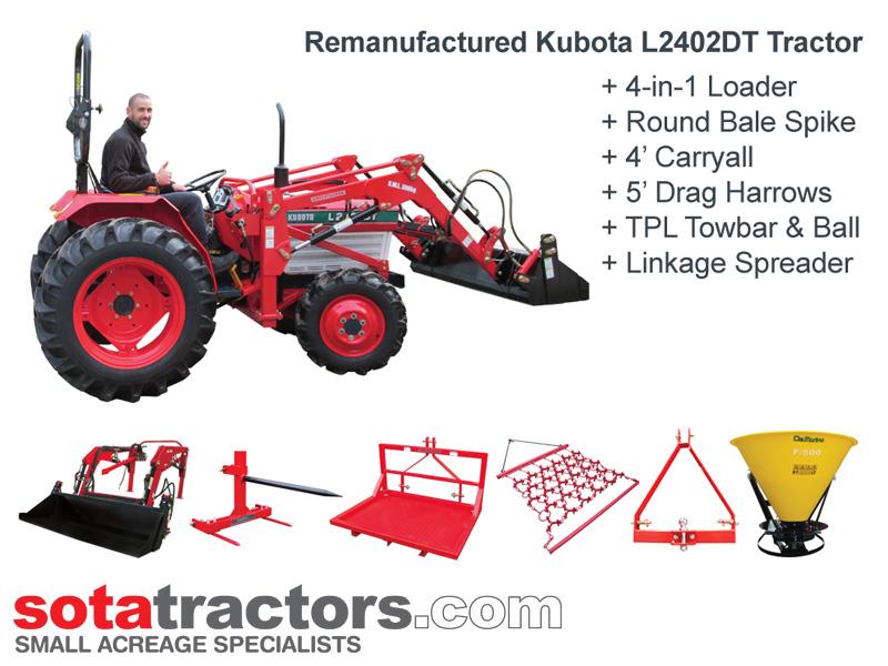 KUBOTA L2402DT TRACTOR - EQUESTRIAN PACKAGE for sale