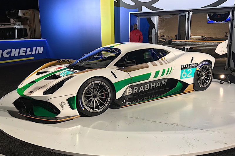 Brabham BT62 flies the Australian flag at Le Mans